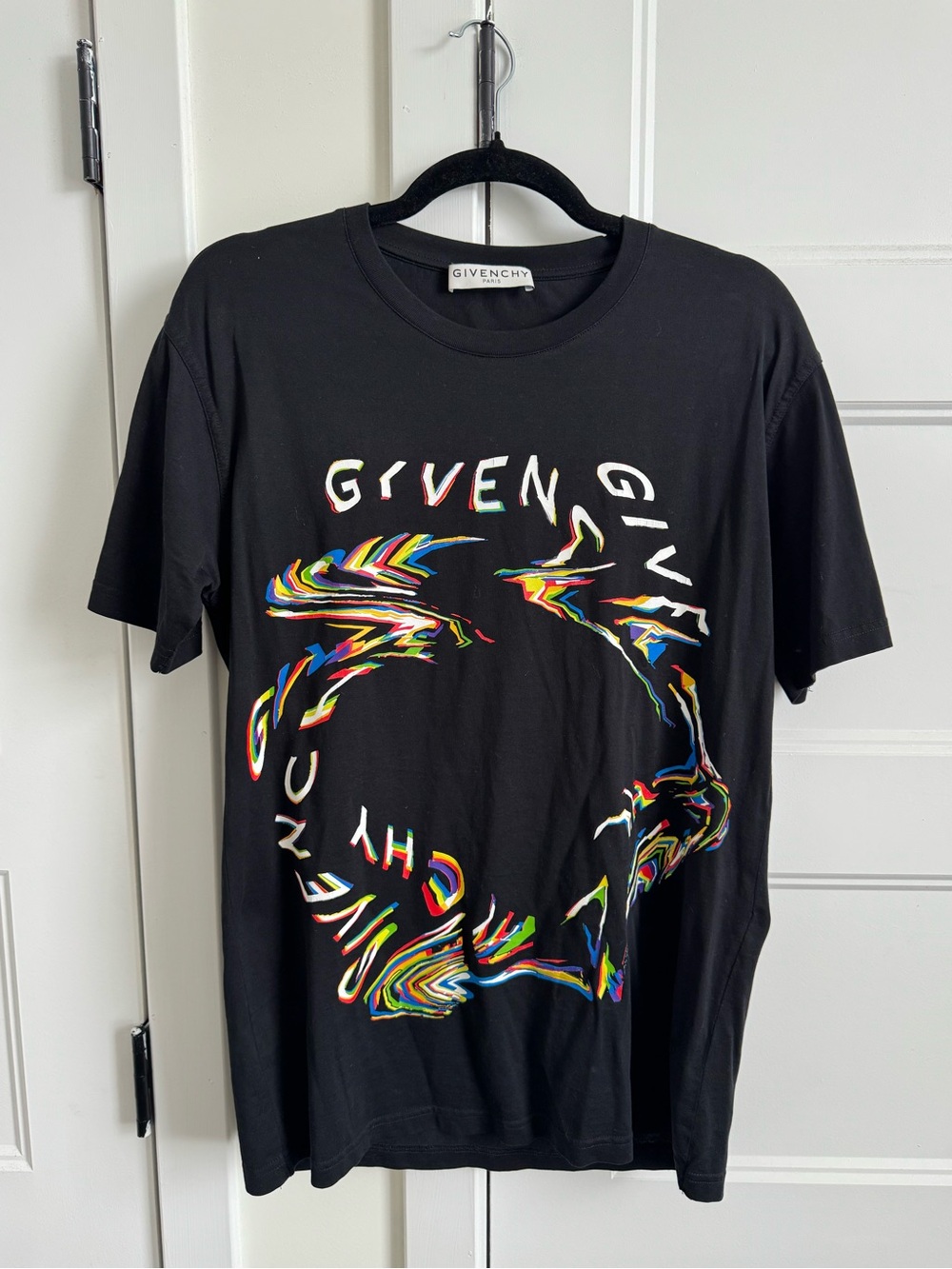 Givenchy Mirage / Glitch Logo Unisex T-Shirt - Picture 1 of 7